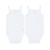 Baby Pointelle 2pc Bodysuit with Bow - White