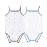 Baby Jersey 2pc Bodysuit - Print (Dot Grey,Blue)