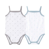 Baby Jersey 2pc Bodysuit - Print (Dot Grey,Blue)-STORE ONLY