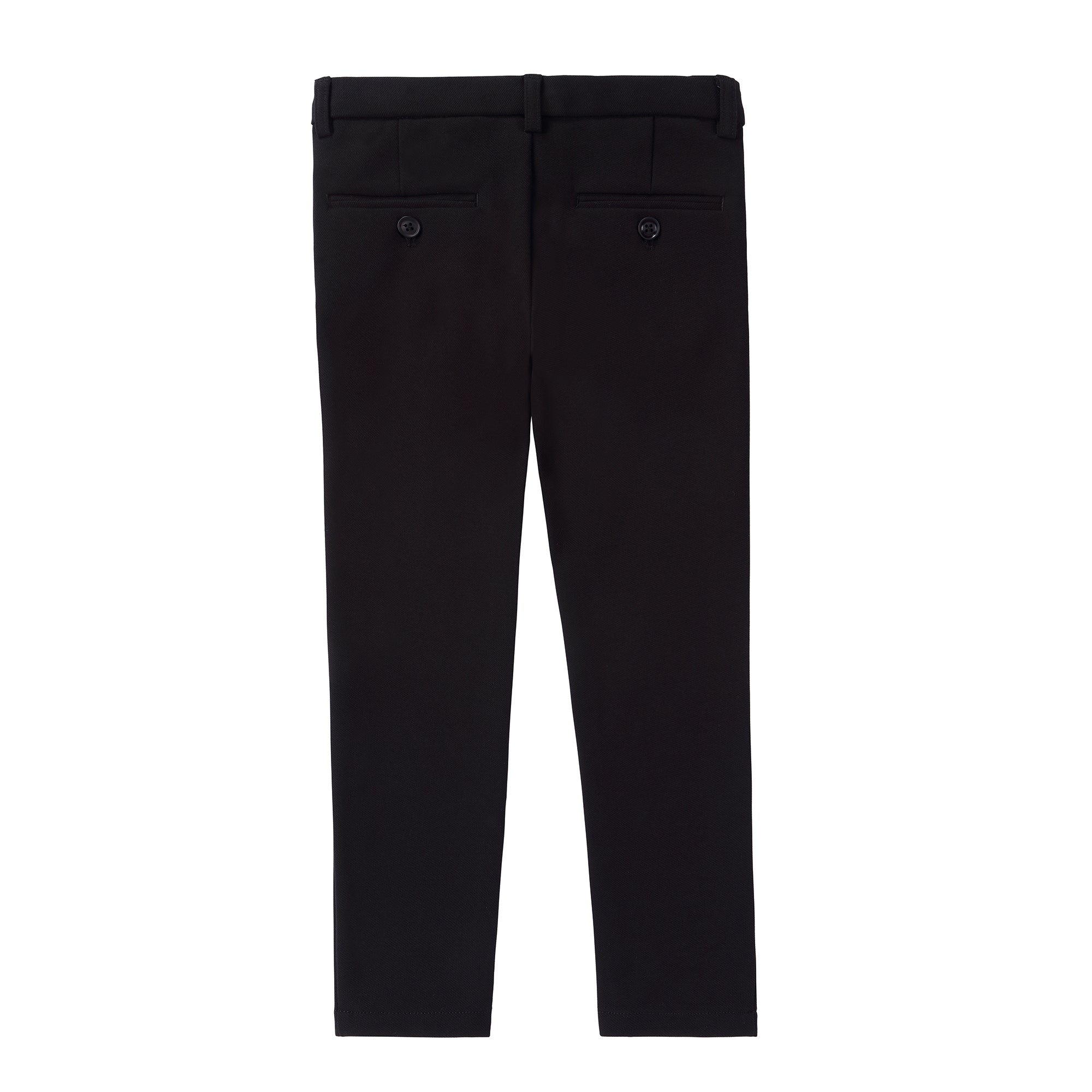 Black Stretch Slit Pocket Pants -Matches Blazer