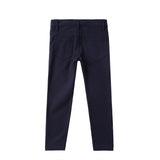 Dark Blue Stretch Patch Pocket Pants