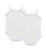 Baby Ribbed 2pc Bodysuit - White