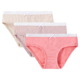 Girl Jersey 3pc Panty - (Cherry,Mauve,Tan)
