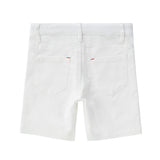 מכנסי אריג לבנים