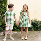 Gingham Dress With Ruffle Detail