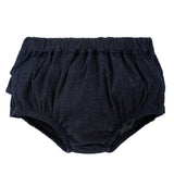 Dark Denim Ruffle Bloomer