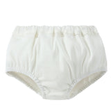 White Denim Ruffle Bloomer