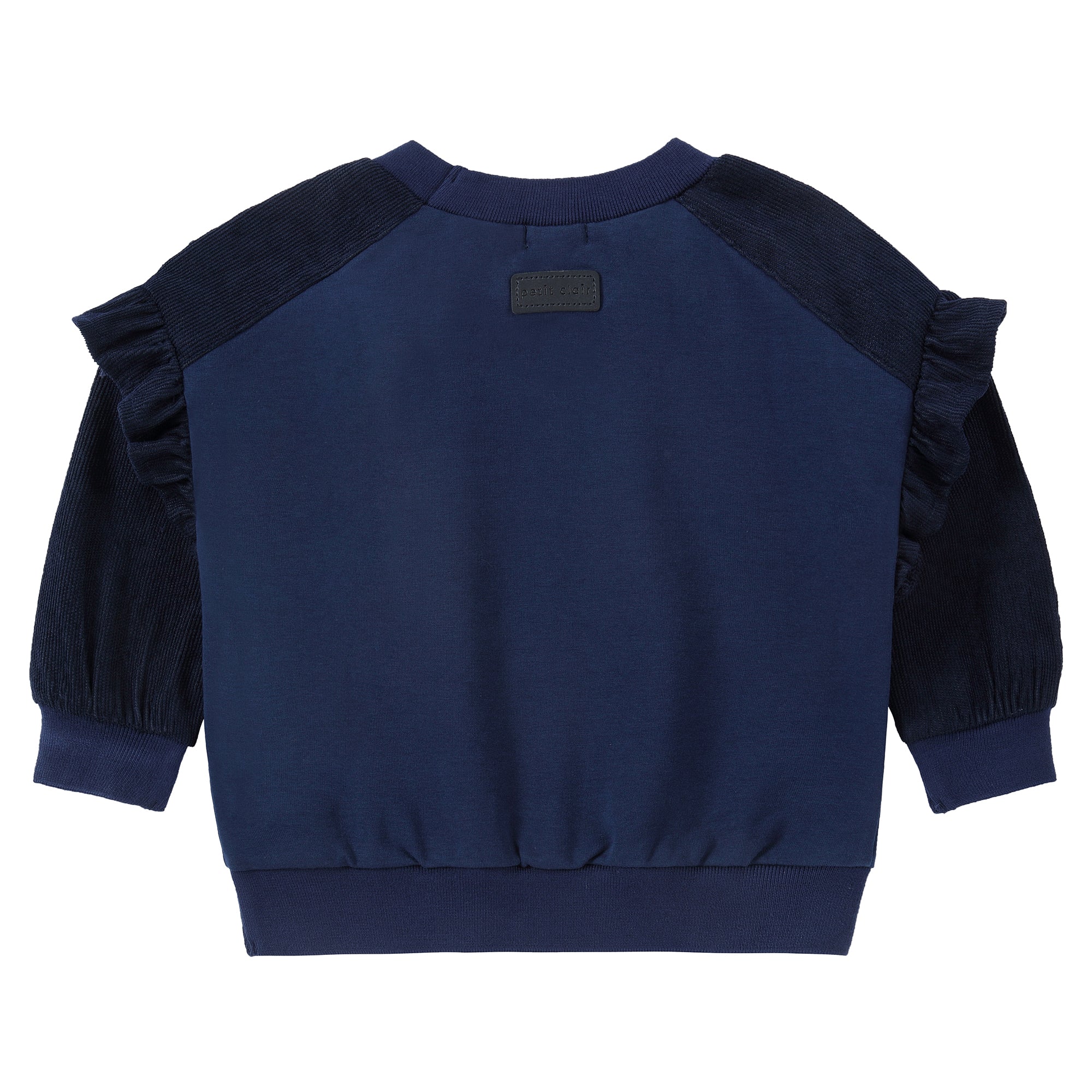 Blocked & Bold Ruffle Sweatshirt