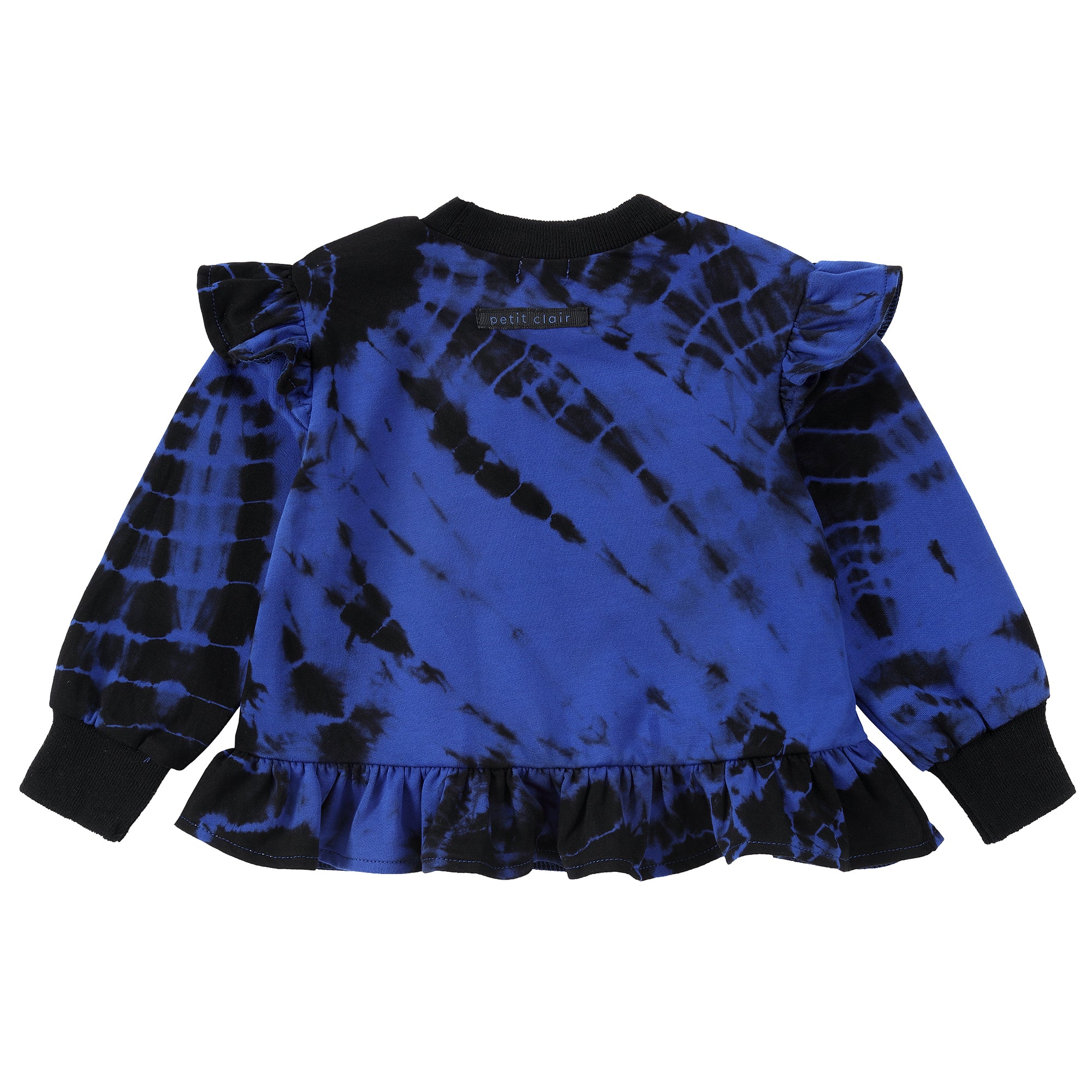 Cobalt Splash Ruffle Sweatshirt