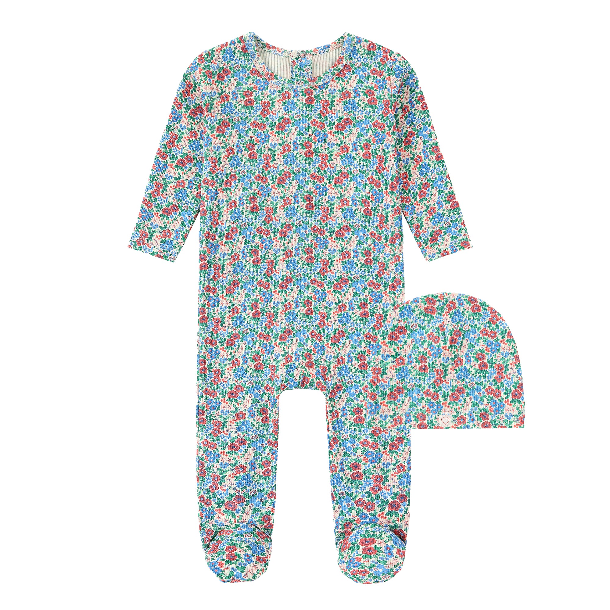 Colorful Floral Footie