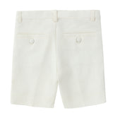 Ivory Linen Shorts- Matches Blazer