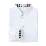 White Shirt With Colorful Contrast