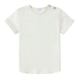 White Round Neck Shirt- Short Sleeve