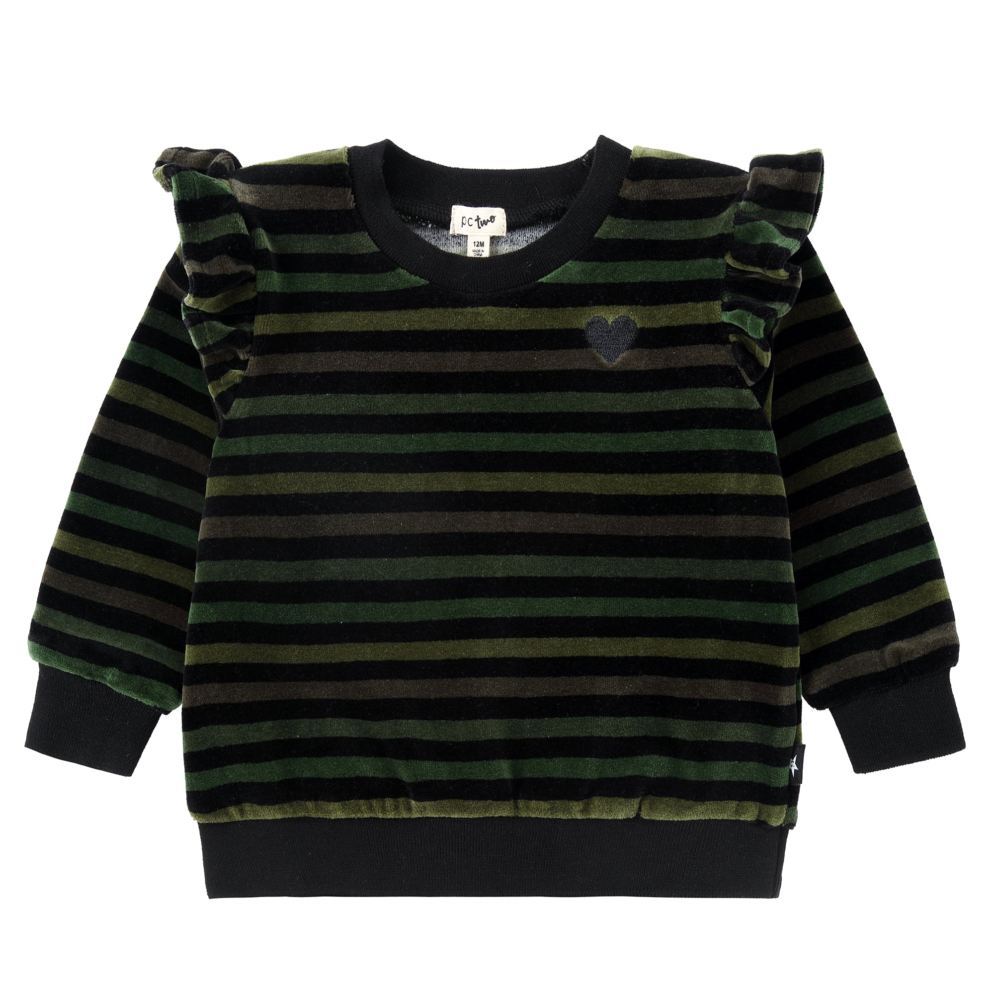 Field of Green Ruffle Sweatshirt