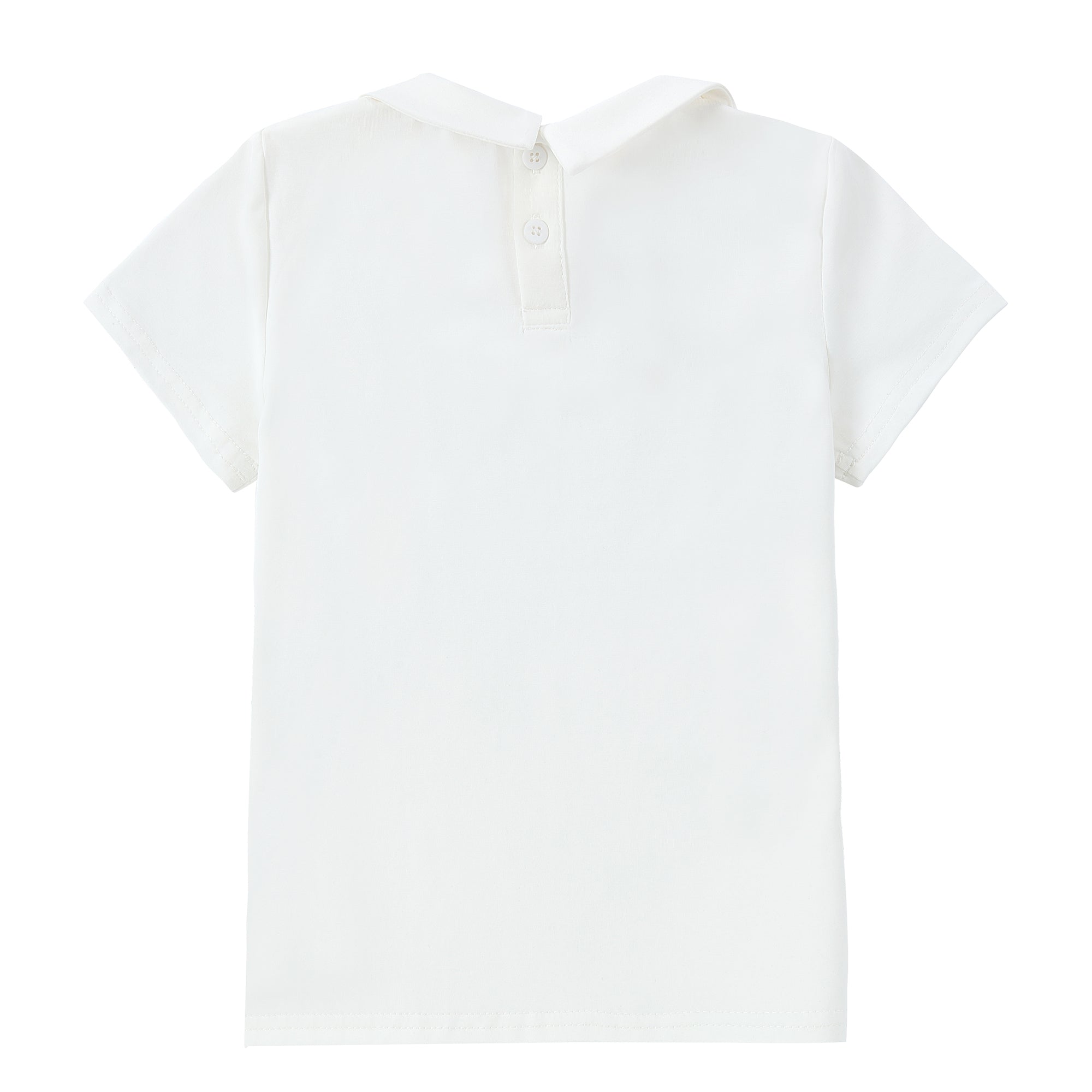 Baby Boys Ivory Collar Shell