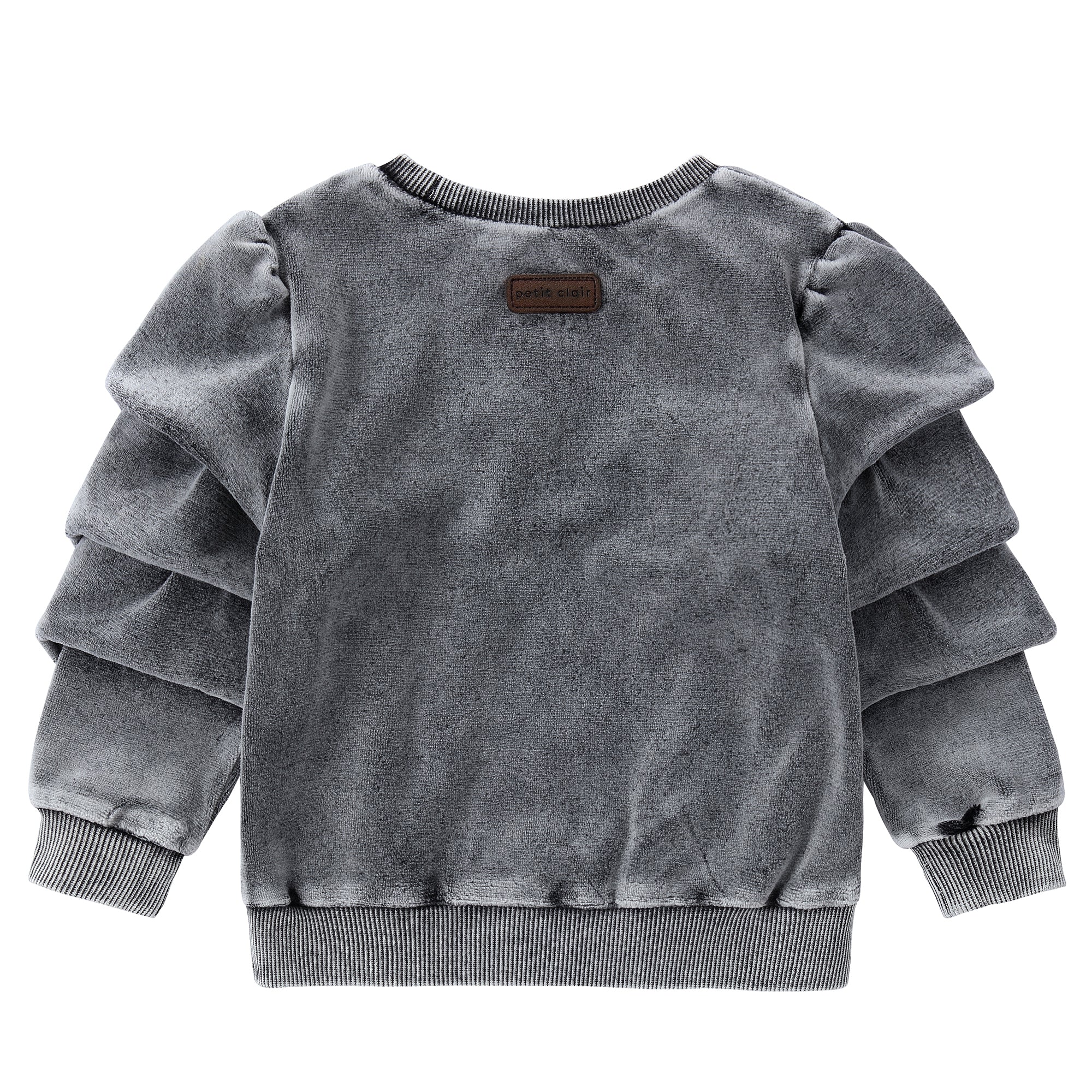 Platinum Plush Ruffle Sweatshirt