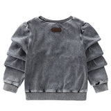 Platinum Plush Ruffle Sweatshirt