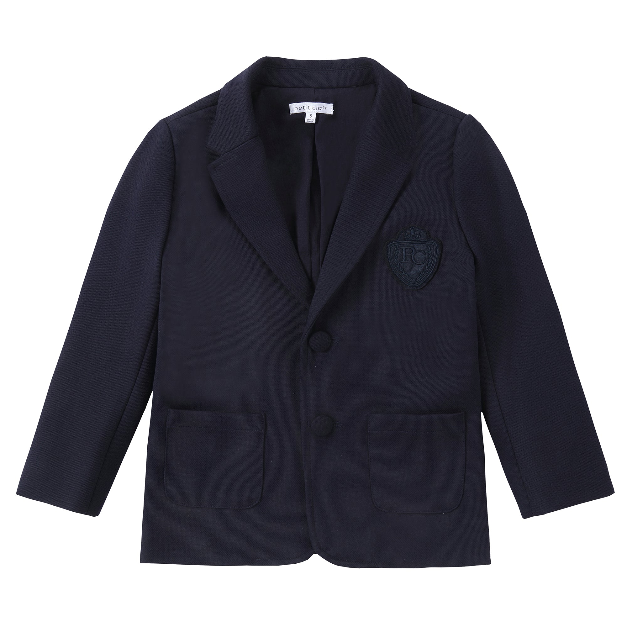 Navy Pique Blazer