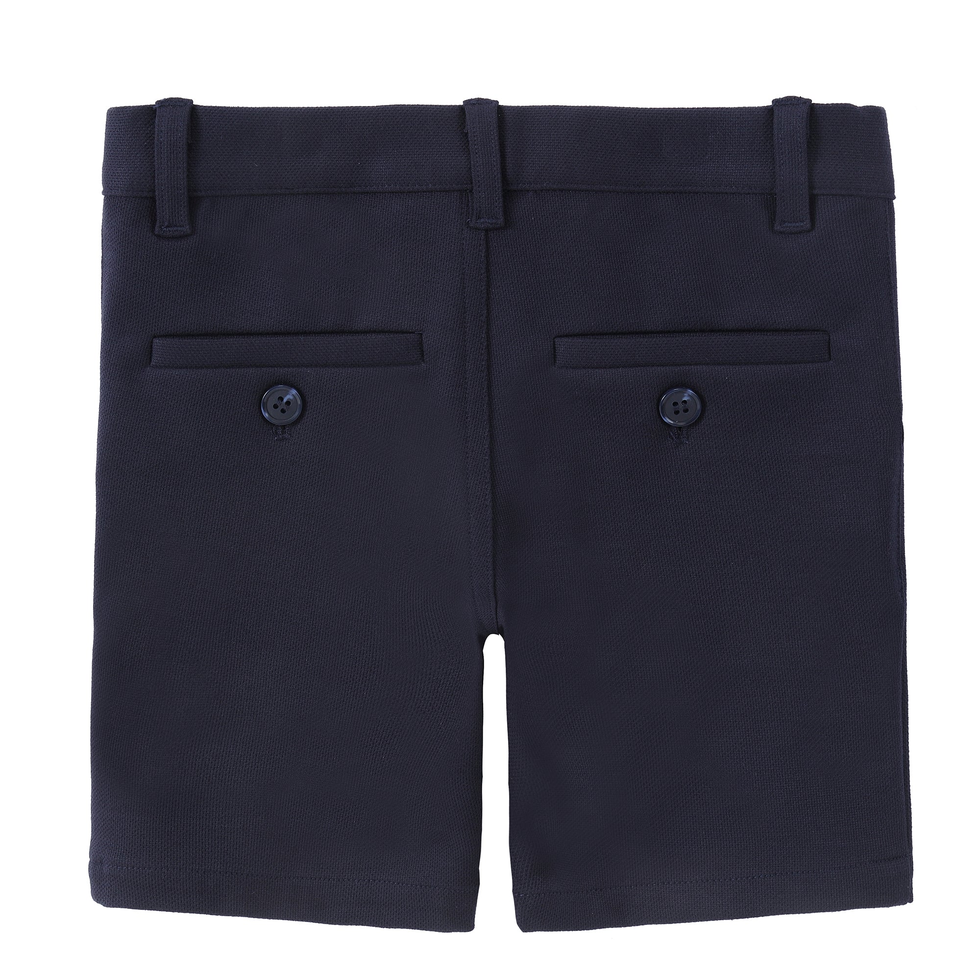 Navy Pique Shorts- Matches Blazer