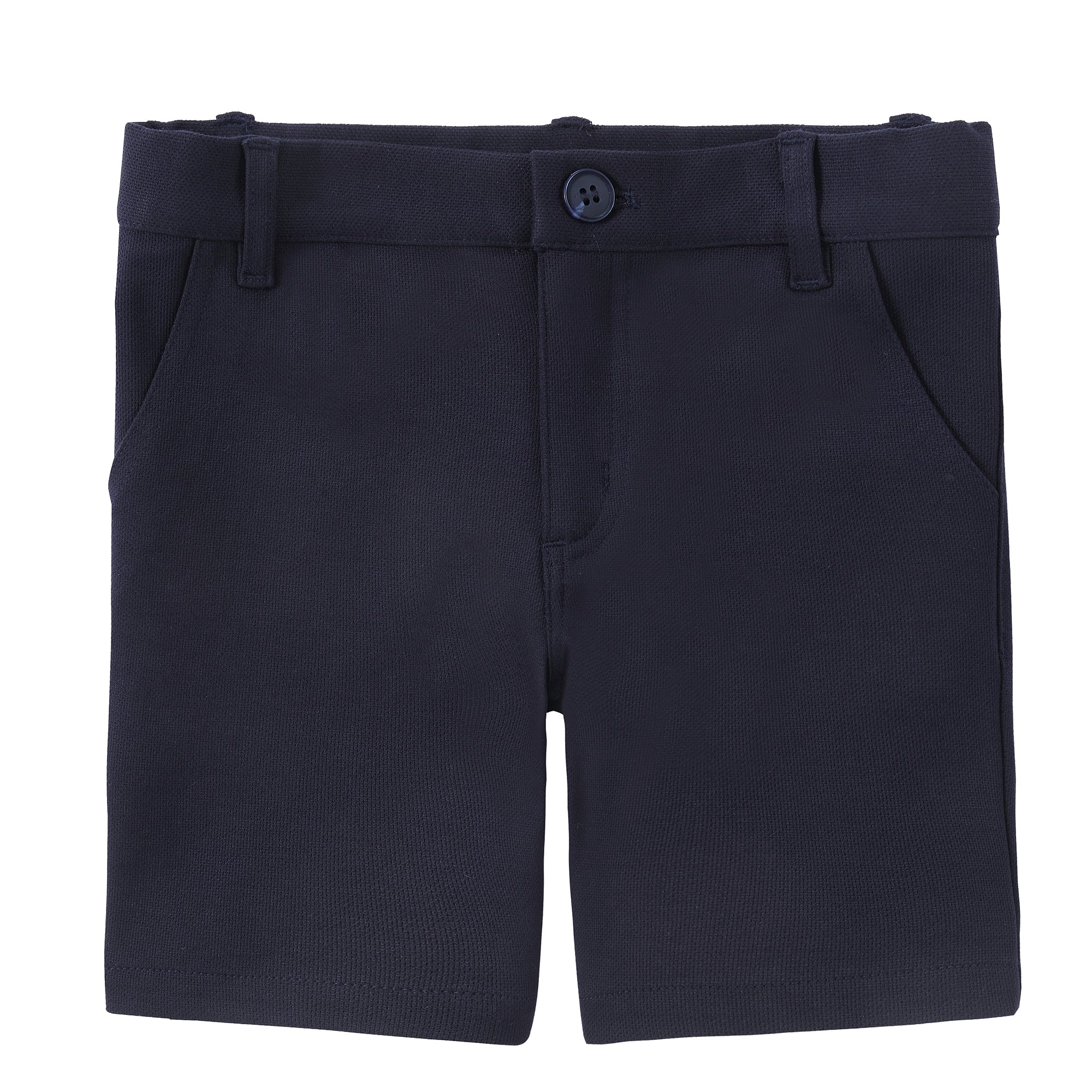 Navy Pique Shorts- Matches Blazer