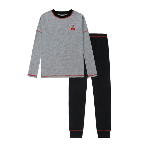 Micro Stripe Cherry Pajama – Petit Clair