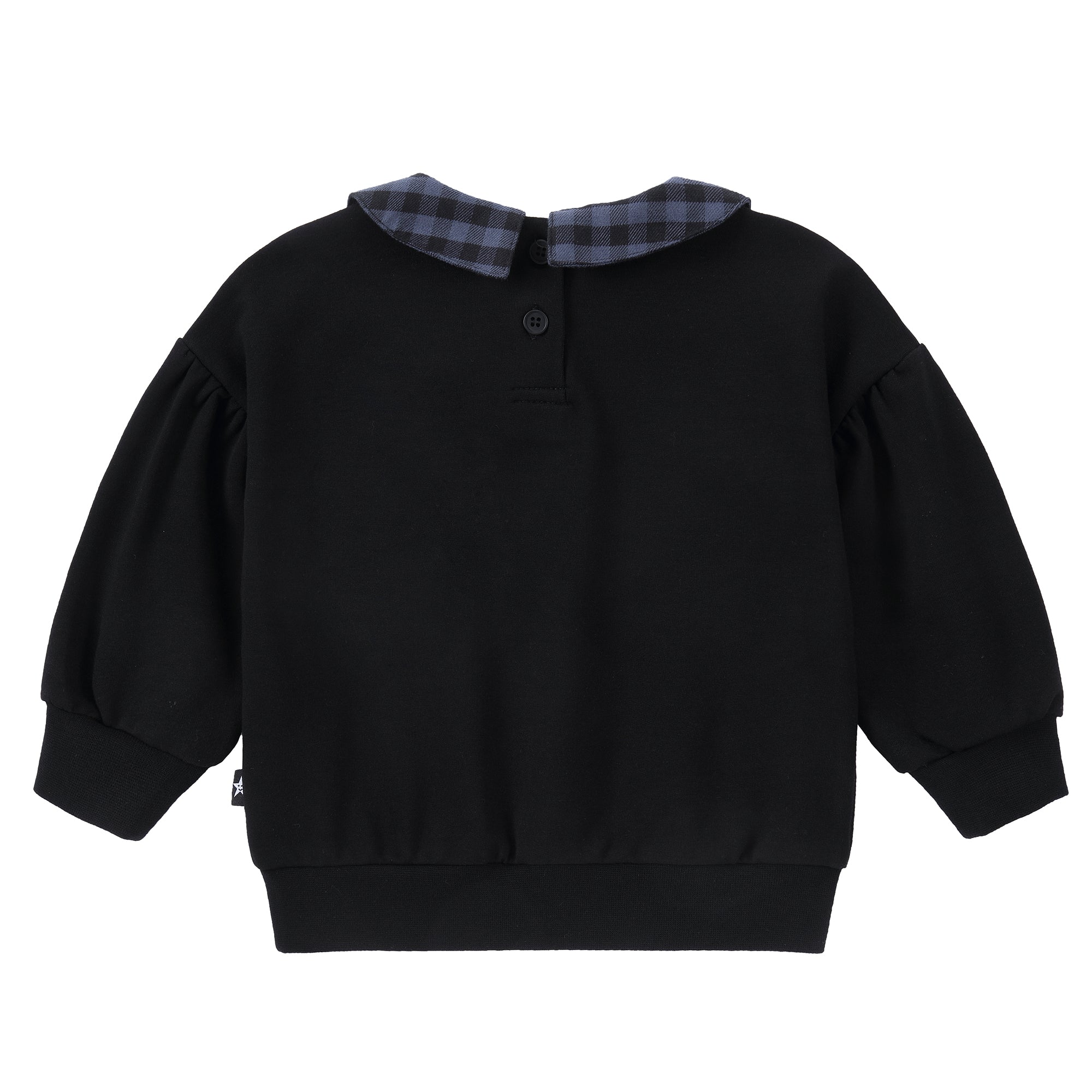 Midnight Plaid Collared Sweatshirt