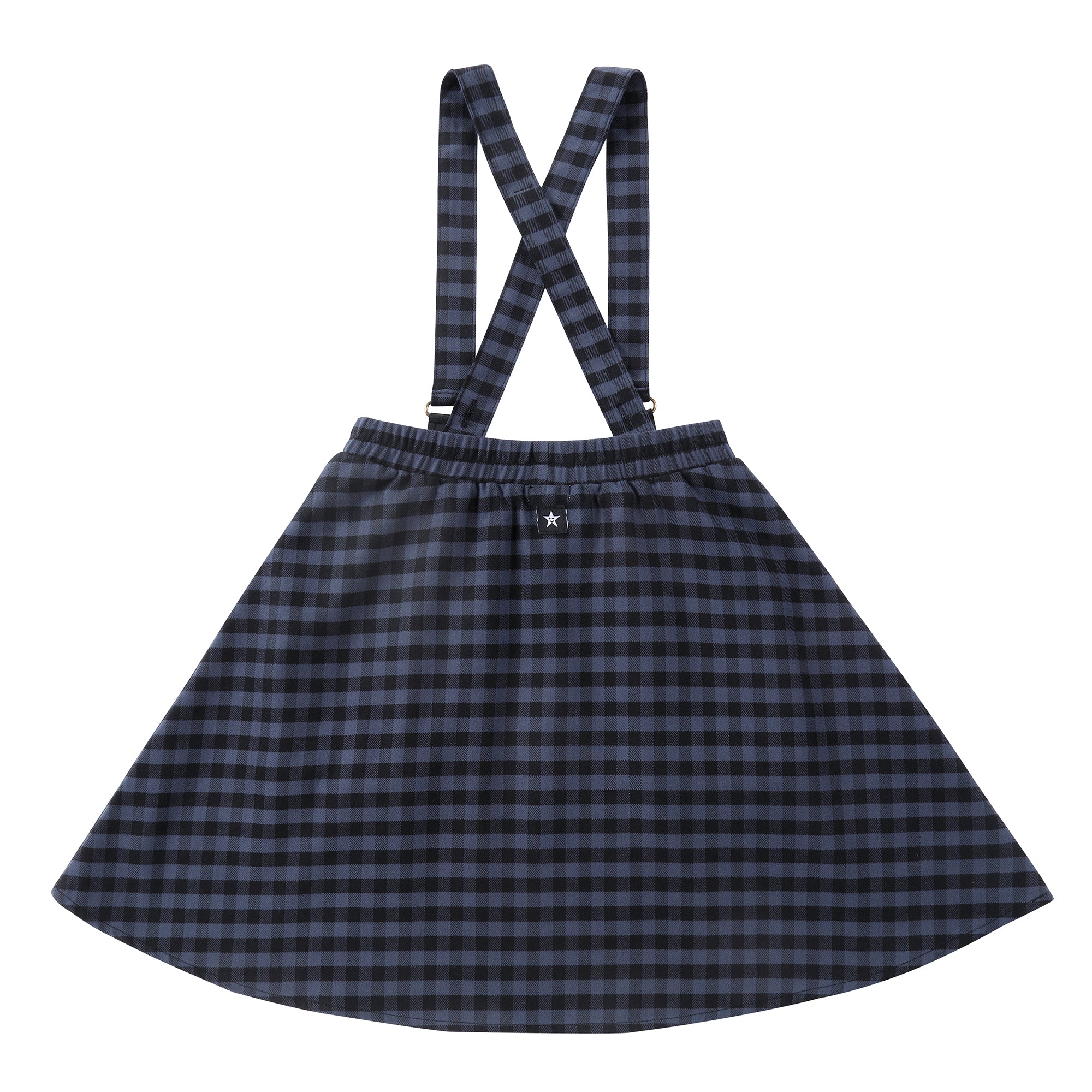 Midnight Plaid Suspender Skirt