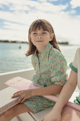 Girls Full Bloom Dress with Collar