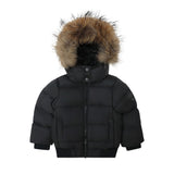 Black Fur Trimmed Coat
