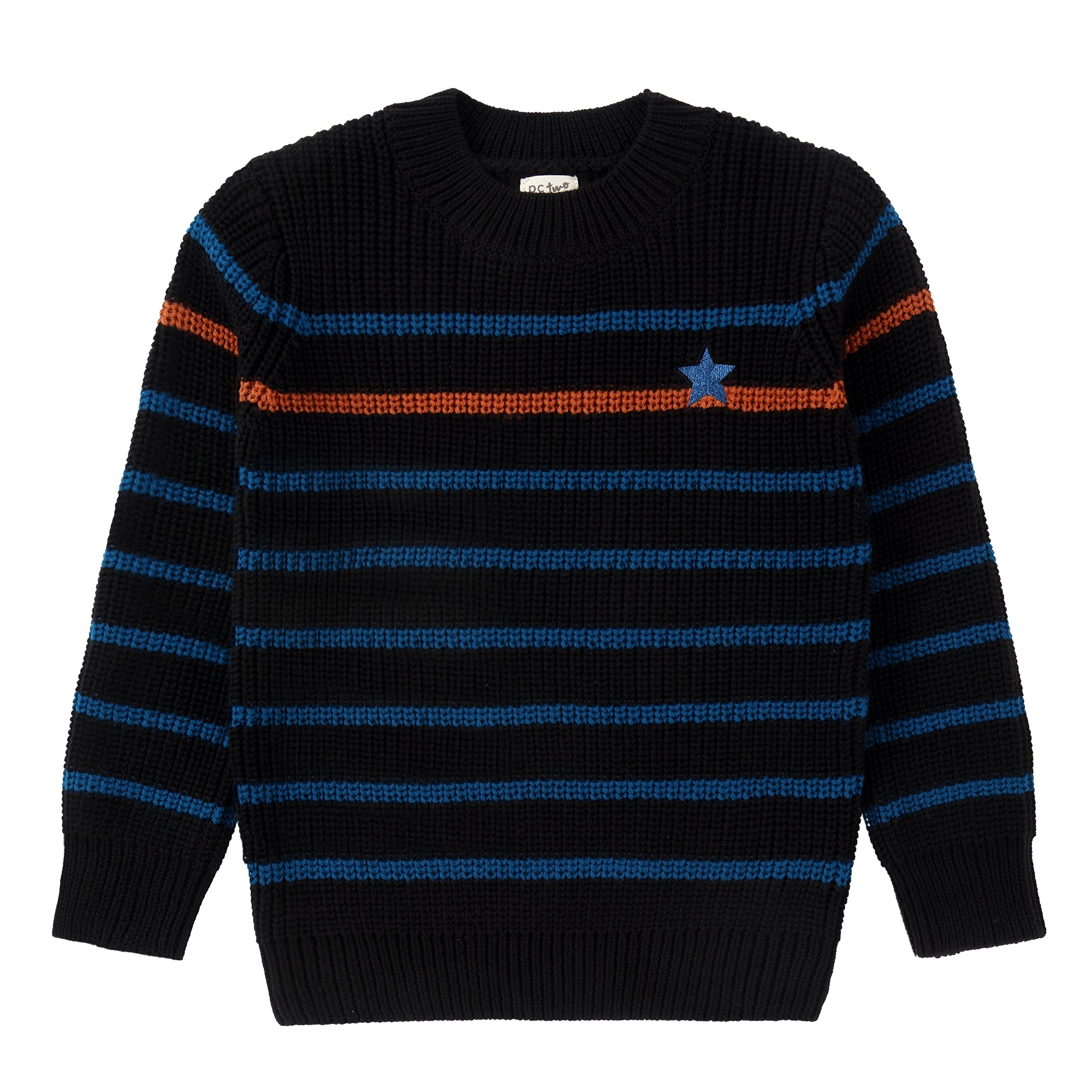 Royal Blue / Orange Stripe Sweater