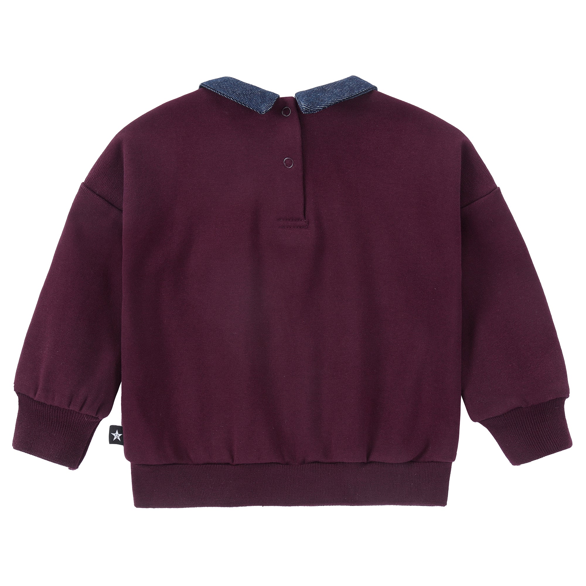 Berry Mood Collar Sweatshirt