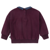 Berry Mood Collar Sweatshirt