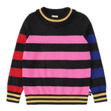 Bright Block Mock Neck Sweater