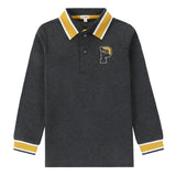 Charcoal/ Mustard Trim Polo