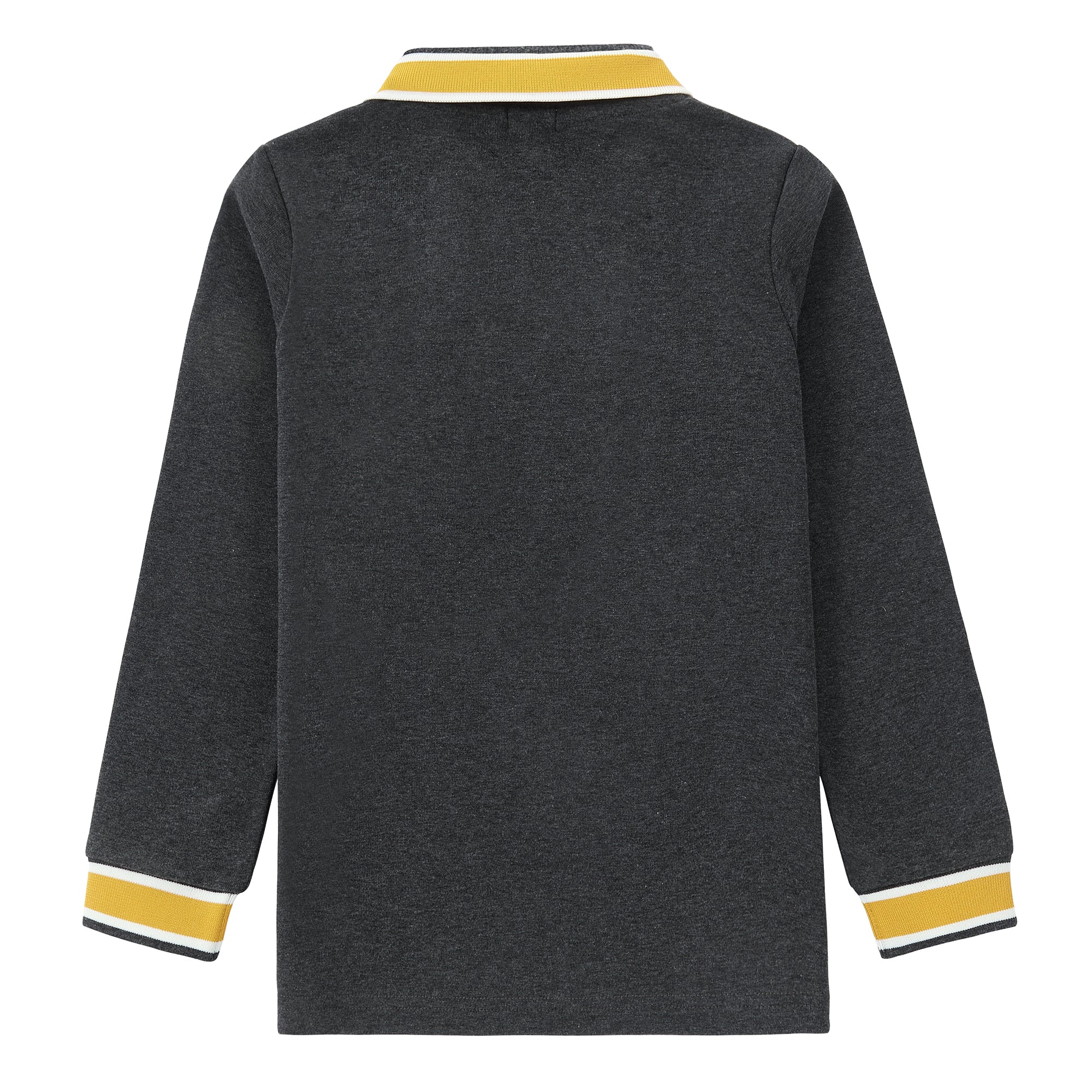 Charcoal/ Mustard Trim Polo
