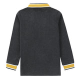 Charcoal/ Mustard Trim Polo