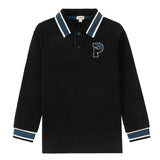 Black/ Dark Teal Trim Polo