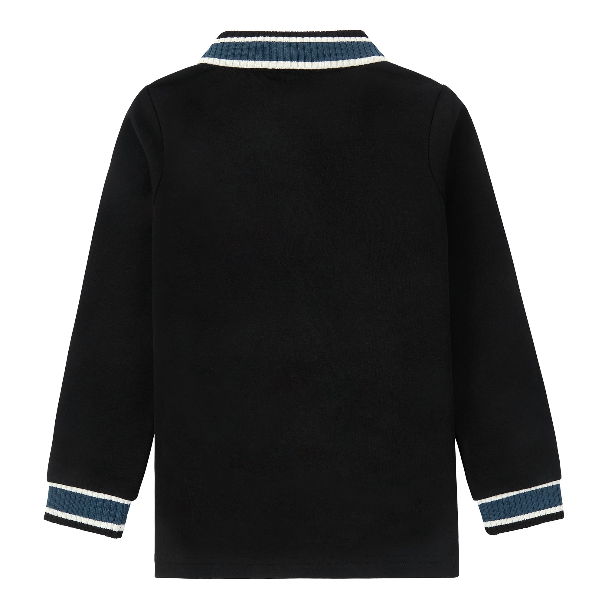 Black/ Dark Teal Trim Polo