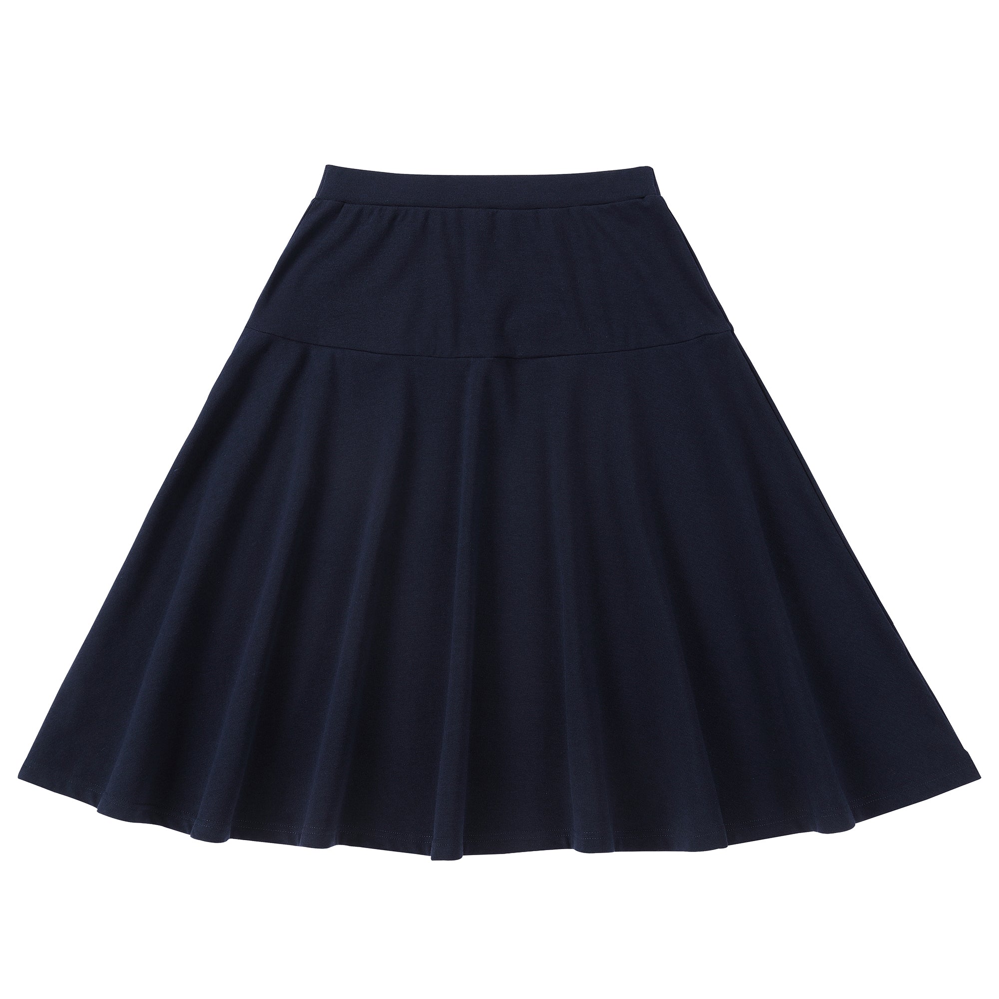 Navy Flared Skirt