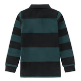 Green & Black Color Block Polo