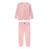 Pink Ribbed Velour Pajamas