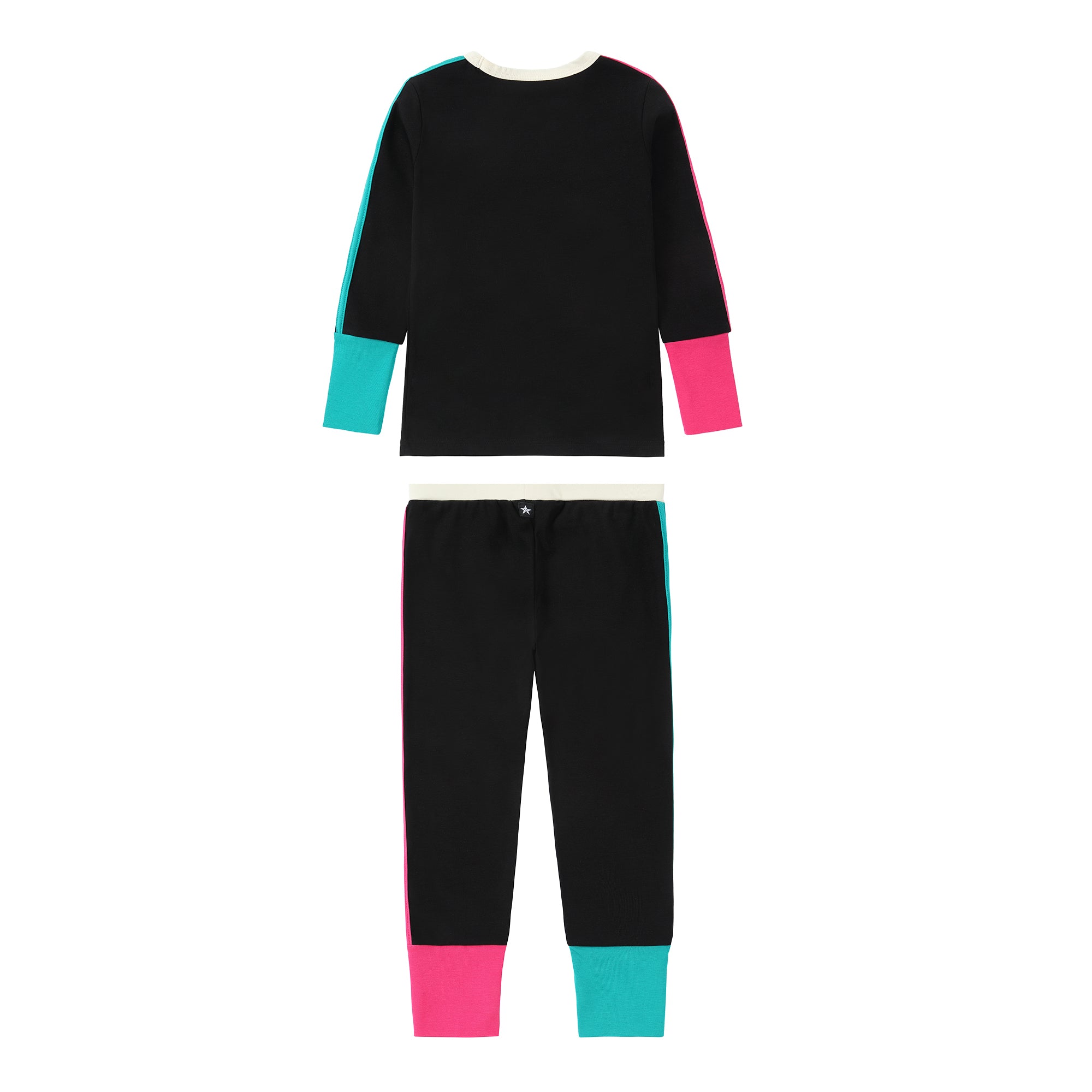 Pink / Teal Color Block Pajama