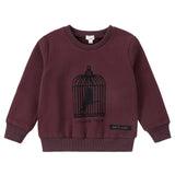 Sweatshirt With Bird Cage Print