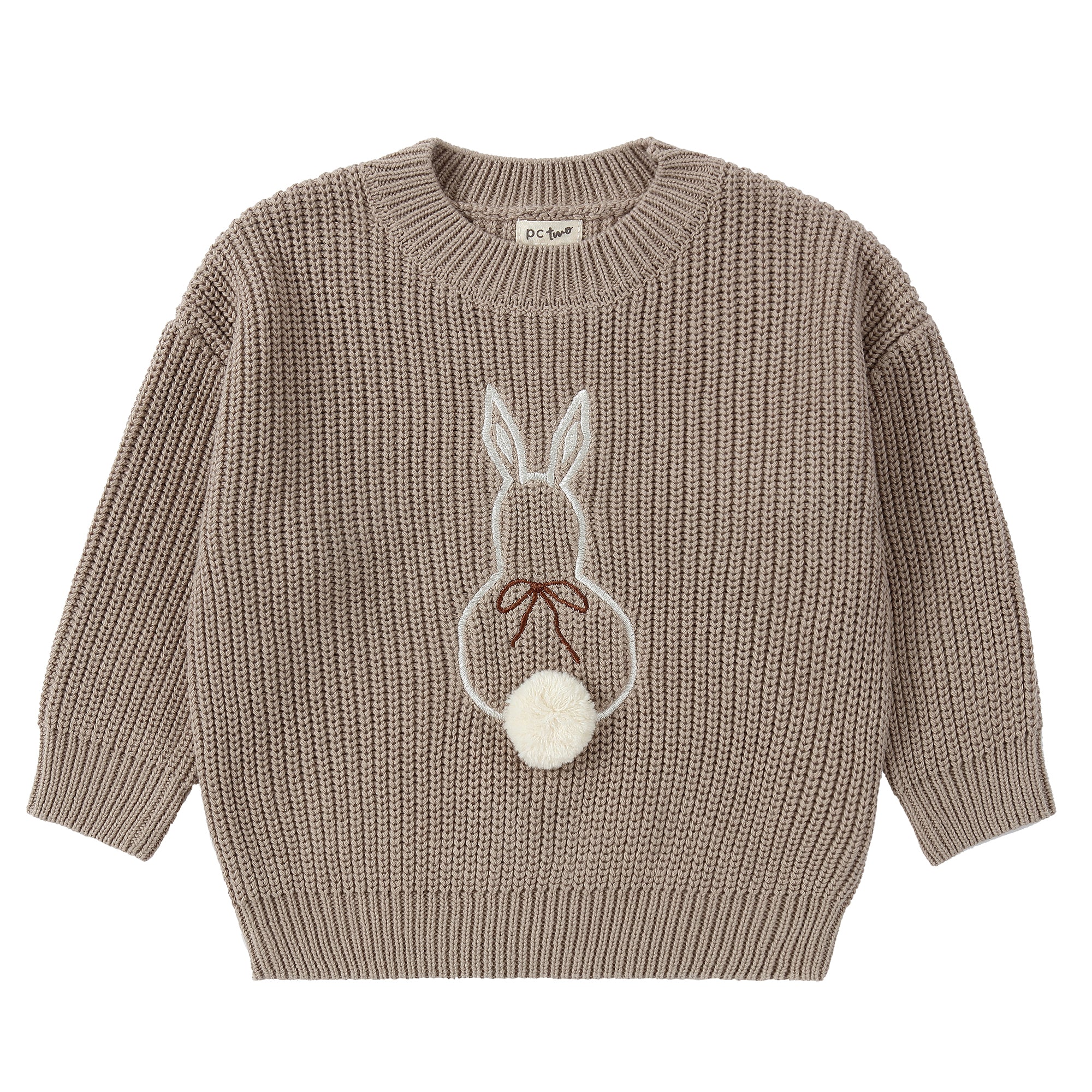 Taupe Bunny Sweater