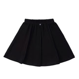 Black Jersey Paneled Skirt