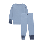 Boys Blue Bear Appliqué Pajamas