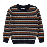 Cognac Striped Sweater