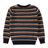 Cognac Striped Sweater