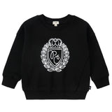 Studded Metallic Emblem Sweatshirt