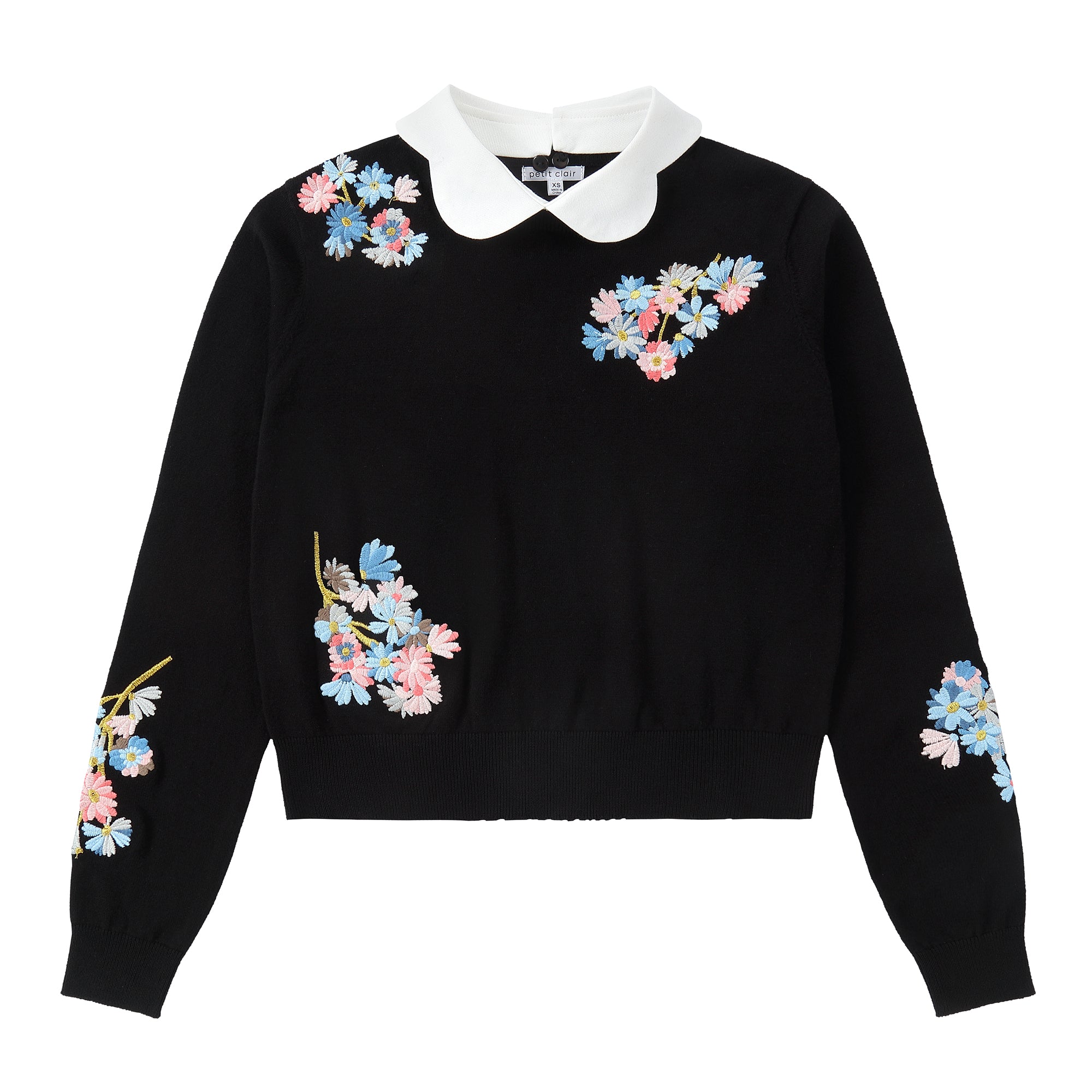 Embroidered Collar Sweater